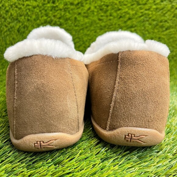 Kuru Loft Mens Size 12.5 Brown White Casual Walking Moccasin Slippers Shoes main image 9